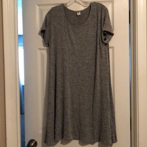 Heather gray swing dress